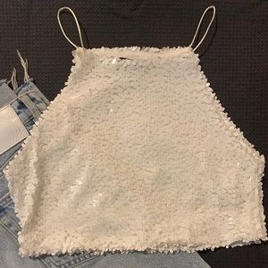 Sequin Halter Neck Cami main image 0